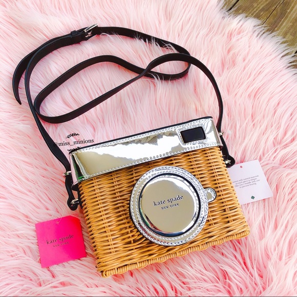 ✨HP✨Kate Spade Camera Straw Bag - Picture 2 of 8